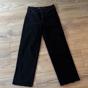 Old Navy Wow Wide Leg Black Jeans 8 Tall